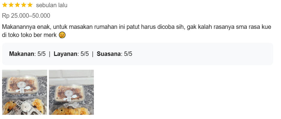 Review Produk D'Claretta Food 3